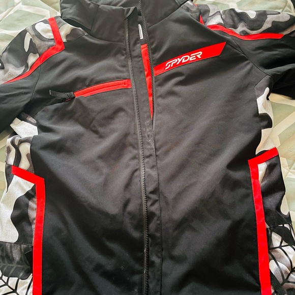 kids spider jacket size 14 removable hood - Picture 2 of 6